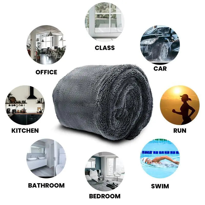 Experience the Ultimate Shine with the 2026 LASFIT Ultra Absorbent Drying Towel - 13000GSM Microfiber for Effortless Car Drying