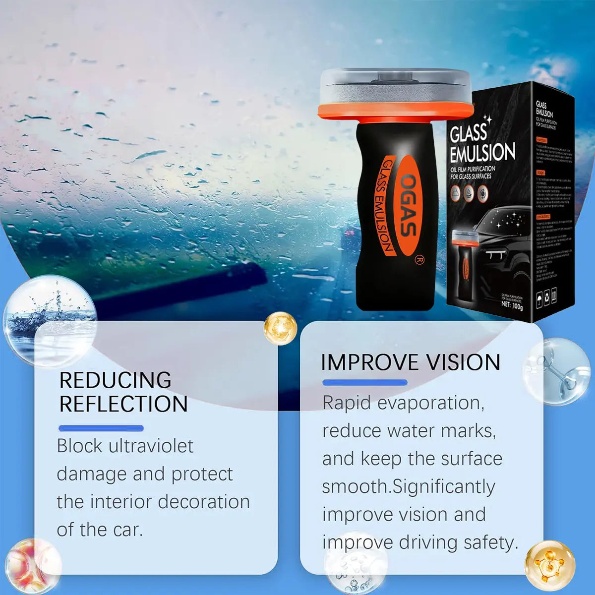 Transform Your View with the Ultimate Windshield Oil Film Eraser Wand - All-In-One Pro Kit for Crystal Clear Glass and Enhanced Visibility!