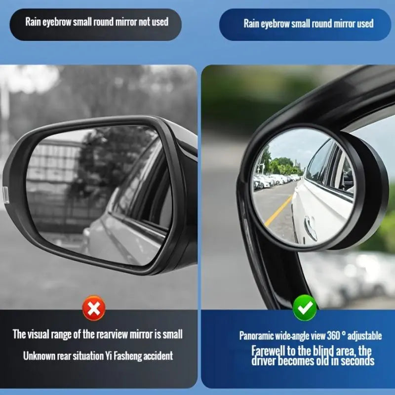 Elevate Your Driving Experience with Our Stylish Carbon Fiber Car Side Mirror Rain Cover & Blind Spot Mirror - Easy Installation for Enhanced Safety