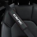 Transform Your Drive with Our Premium Anti-Slip PU Leather Car Seat Belt Shoulder Cover - Universal Fit for Honda Civic and More!