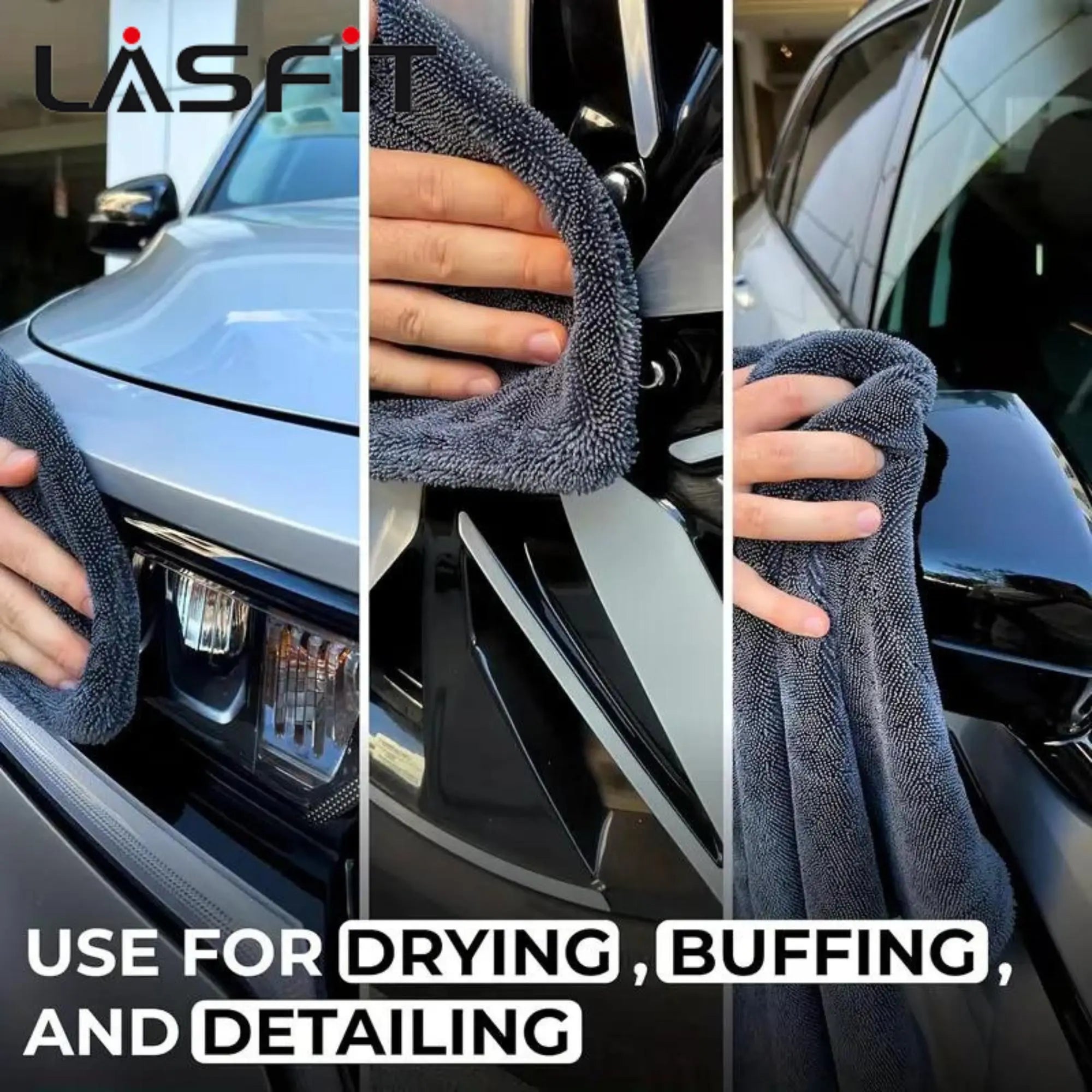 Experience the Ultimate Shine with the 2026 LASFIT Ultra Absorbent Drying Towel - 13000GSM Microfiber for Effortless Car Drying