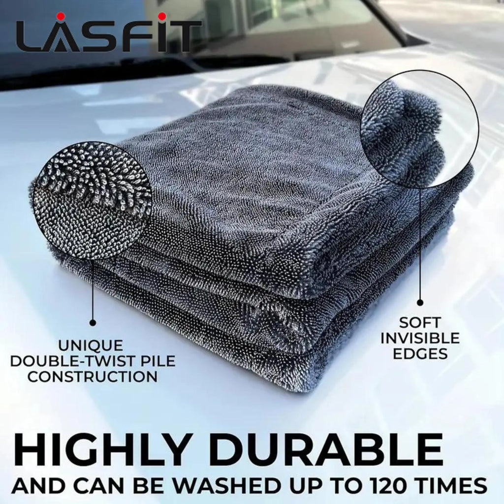 Experience the Ultimate Shine with the 2026 LASFIT Ultra Absorbent Drying Towel - 13000GSM Microfiber for Effortless Car Drying