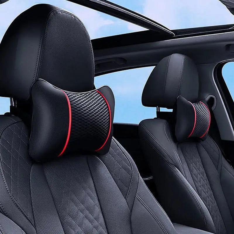 Experience Ultimate Comfort with Our Universal PU Leather Car Headrest Pillow – Perfect Neck Support for Every Drive!