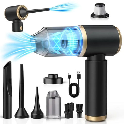 Cordless Car Vacuum Cleaner - Ultimate 4-in-1 Cleaning Solution for Cars, Homes, Offices & Pets with Powerful Suction