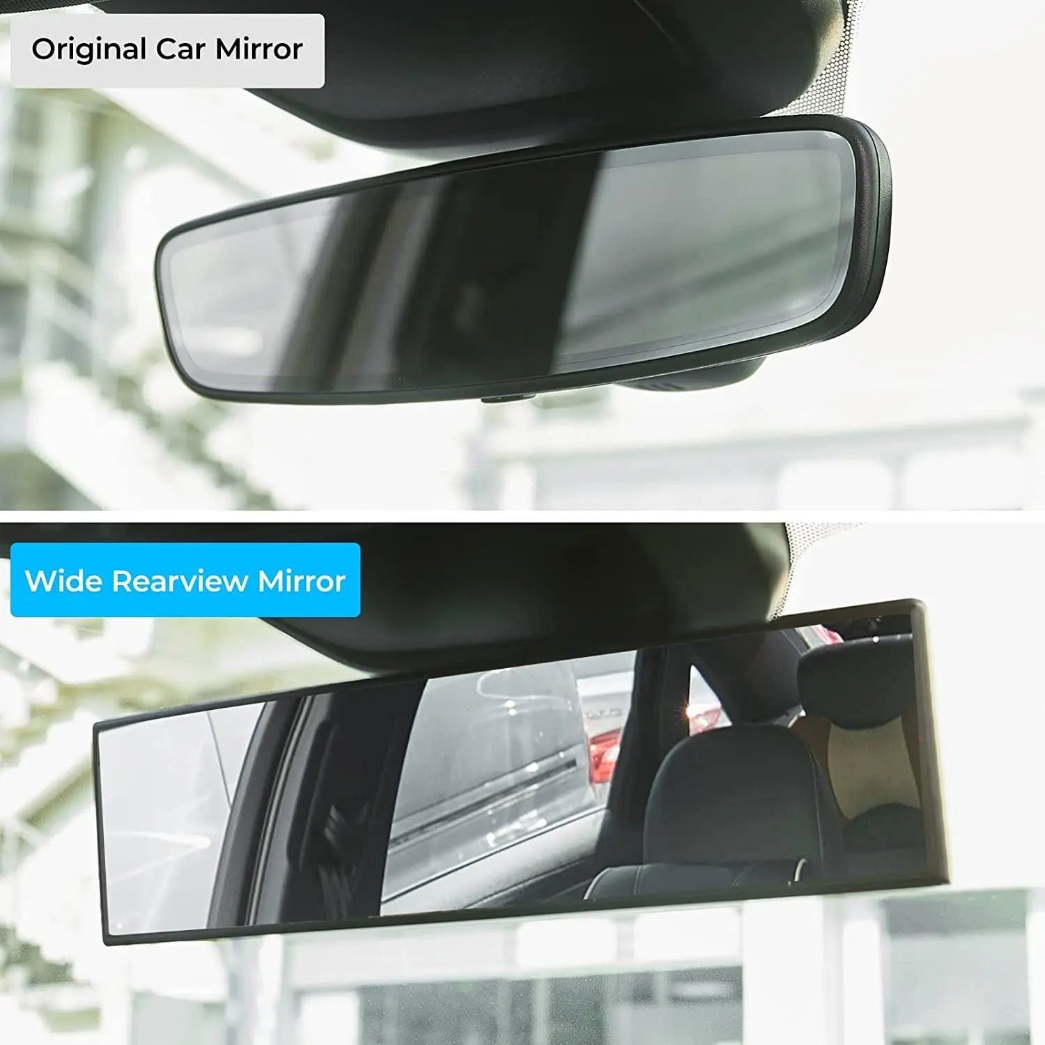 Experience Unmatched Safety with Our Universal 11.81 Inch Panoramic Convex Rear View Mirror - Perfect for Cars, SUVs, and Trucks!