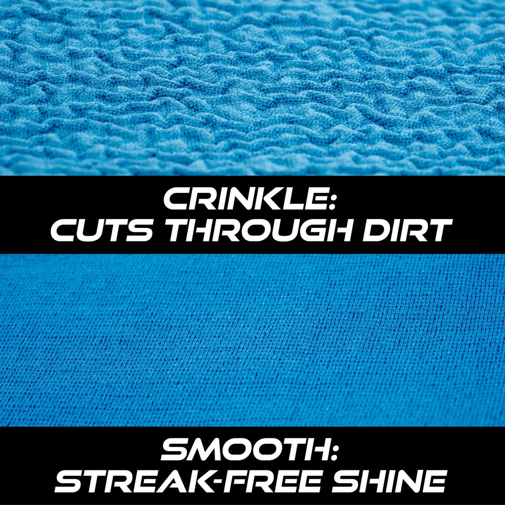VIKING Glass Microfiber Cleaning Cloth for Car and Home, Glass Towels for Mirror, and Picture Frames, and Car Detailing Kit, 16 Inch X 16 Inch, Blue, 4 Pack