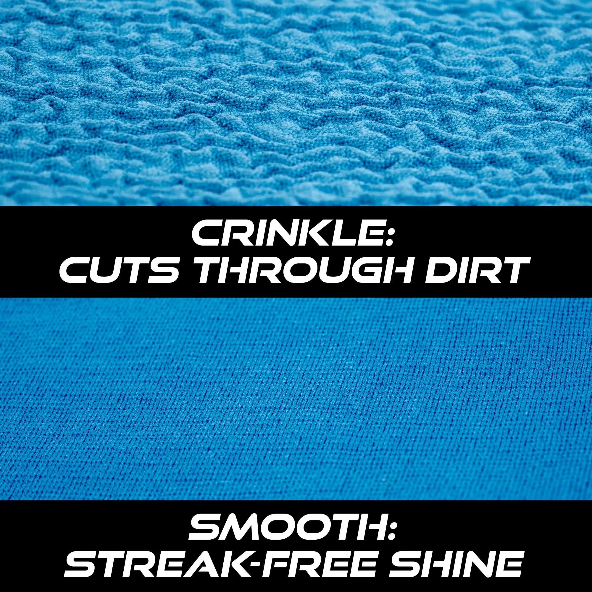 VIKING Glass Microfiber Cleaning Cloth for Car and Home, Glass Towels for Mirror, and Picture Frames, and Car Detailing Kit, 16 Inch X 16 Inch, Blue, 4 Pack